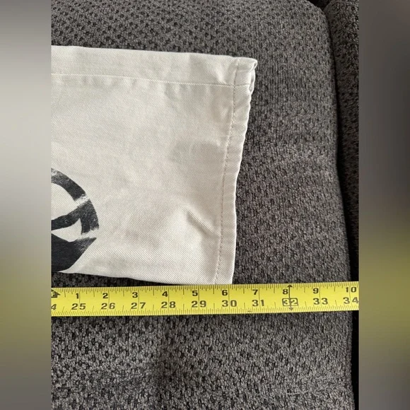 We the Free People Peace Sign Ziggy Harmony Overalls in White Medium Retail $128 - Picture 16 of 16